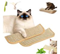Feliluxe - Grattoir avec Herbe À Chat, Grattoir Chat avec Herbe Àchat, Oreiller en Sisal Naturel, Ultra-Résistant, Apaise Et Détend, Stimule L’Instinct Naturel (2pcs)