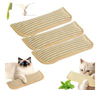 Feliluxe - Grattoir avec Herbe À Chat, Grattoir Chat avec Herbe Àchat, Oreiller en Sisal Naturel, Ultra-Résistant, Apaise Et Détend, Stimule L’Instinct Naturel (3pcs)