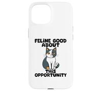 Félin Bon Amoureux des Chats Chercheur d'emploi Coque pour iPhone 15