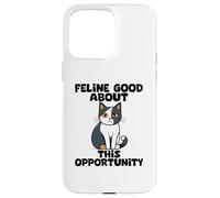 Félin Bon Amoureux des Chats Chercheur d'emploi Coque pour iPhone 15 Pro Max