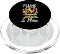 Feline Feng Shui in Action PopSockets PopGrip pour MagSafe
