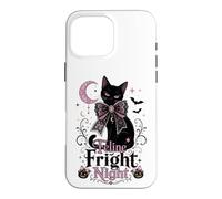 Feline Fright Night Coquette Chat Noir Halloween Coque pour iPhone 16 Pro Max