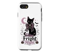 Feline Fright Night Coquette Chat Noir Halloween Coque pour iPhone SE (2020) / 7/8