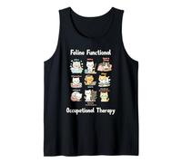 Feline Functional Occupational Therapy Funny Cat Lovers Débardeur