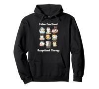 Feline Functional Occupational Therapy Funny Cat Lovers Sweat à Capuche