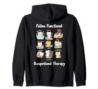 Feline Functional Occupational Therapy Funny Cat Lovers Sweat à Capuche