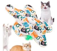 Feline Rotating Carpet - Triple Speed Function, Stellar Pointed Padded , Battery Operated Stimulation Physical Health Tool | Engaging Animal Entertainment For Young Shorthair Apartment Dwelling
