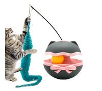 Feline Smart Automatique Électrique Interactive Rechargeable Boule Suspendue Plume Rotation Mouvement Cloche Attraction Énergie Récréation Sûr Durable Entraîneur Enrichissement Mo