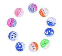 Feline Sound Chaser - Variété En Vrac, Globe Roulant Creux Léger Et Perforé, Carillon Interne Métal | Outil D'enrichissement Des Animaux, Jeu De Récupération Au Bâton, Capture L'instinct Du Chasseur