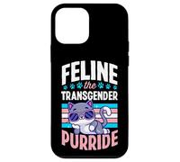 Feline The Transgender Purride Drapeau de la fierté des Chats transgenres Coque pour iPhone 12 Mini