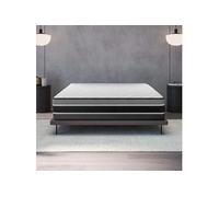 COSMOS - Matelas Feliz Hybride 140x190-30 cm - Ressorts Ensachés + Mousse mémoire - Accueil Blue Latex - Soutien Mi-Ferme - 7 Zones - Couchage Indépendant - Réversible - Durable - Fabriqué en Europe