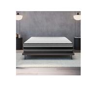 Matelas FELIS 140x200 cm-épaisseur 30 cm-Ferme-7 zones de confort en mousse mémoire adaptative-HR 35 kg-Latex-Face été-hiver