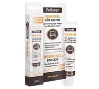 Felisept Gel cicatrisant pour chats 20ml - Soins des Plaies pour chats - Plaie chat - Pour nettoyer les zones de plaies - Gel Antibactérien pour le Nettoyage des Plaies - Gel antiseptique chats