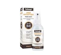 Felisept Spray cicatrisant pour chats 75ml - Spray Antiseptique pour chats pour nettoyer les plaies, la peau et les muqueuses - Soins des plaies des chats - Facile à utiliser et indolore pour le chat