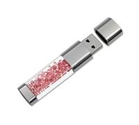 FeliSun Clé USB 3.0 64Go 32Go 16Go Nouveau Bijoux Cristal USB 3.0 Flash Drive, Externe Cadeau pour Cadeaux d'anniversaire, Cadeaux De Noël, Cadeaux De Mariage (16Go, Rose)