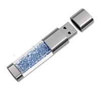 FeliSun Clé USB 3.0 64Go 32Go 16Go Nouveau Bijoux Cristal USB 3.0 Flash Drive, Externe Cadeau pour Cadeaux d'anniversaire, Cadeaux De Noël, Cadeaux De Mariage (16Go, Bleu Ciel)