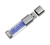 FeliSun Clé USB 3.0 64Go 32Go 16Go Nouveau Bijoux Cristal USB 3.0 Flash Drive, Externe Cadeau pour Cadeaux d'anniversaire, Cadeaux De Noël, Cadeaux De Mariage (32Go, Bleu)