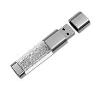 FeliSun Clé USB 3.0 64Go 32Go 16Go Nouveau Bijoux Cristal USB 3.0 Flash Drive, Externe Cadeau pour Cadeaux d'anniversaire, Cadeaux De Noël, Cadeaux De Mariage (64Go, Blanc)