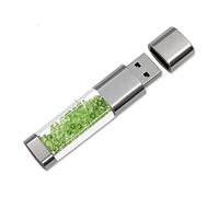 FeliSun Clé USB 3.0 64Go 32Go 16Go Nouveau Bijoux Cristal USB 3.0 Flash Drive, Externe Cadeau pour Cadeaux d'anniversaire, Cadeaux De Noël, Cadeaux De Mariage (64Go, Vert)