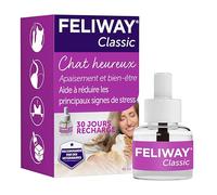 FELIWAY Classic 30 Jours - 1 Recharge pour Diffuseur de Phéromones Apaisantes pour Chats (48ml) - Aide à Réduire les Principaux Signes de Stress chez les Chats et les Chatons - Recommandé par les Vét
