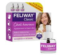 FELIWAY Classic - Anti-Stress pour Chat - Pack économique 3 recharges (3x30 Jours)