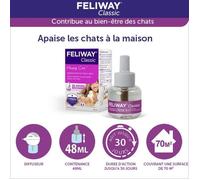 FELIWAY Classic - Pack de 3 recharges Anti Stress Calmant - 3 X 48 ml - Pour chat