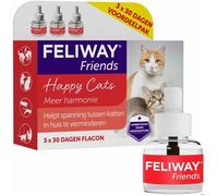 FELIWAY Friends Recharges Lot de 3 flacons de 30 Jours pour Diffuseur 3 x 48ml