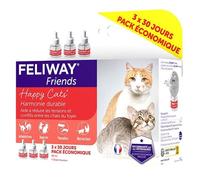 Feliway Recharges pour diffuseur Friends – Réduit conflits entre chats – Pack 3 (3 x 48 ml)