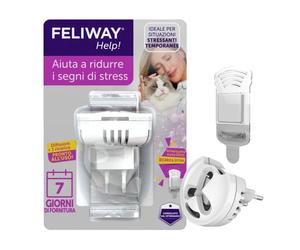 FELIWAY® Help! Diffuseur + Recharge 7 Jours - Aide Votre Chat à Faire Face à des Situations momentanées de Stress - phéromones félines apaisantes et Anti-Stress pour Chats