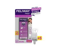 Feliway Help Recharges Pour Diffuseur de Phéromones Apaisantes pour Chats x3 cartouches