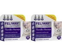 FELIWAY Optimum - Anti-Stress pour Chat - Complexe de phéromones apaisantes pour Une sérénité renforcée - Pack économique 3 recharges (3x30 Jours) - Recommandé par des Vétérinaires (Lot de 2)