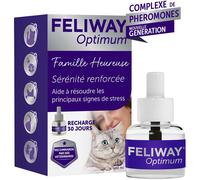 FELIWAY Optimum - Anti-stress pour Chat Complexe de phéromones apaisantes une sérénité renforcée 1 recharge 30 jours Suspension Pour Un Brumisateur 48 ml