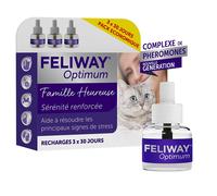 Feliway Recharges Optimum – Anti-stress calmant – Pack 3 x 48 ml pour chat