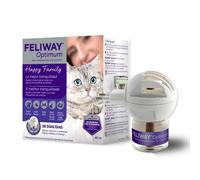 Feliway® Optimum - Kit anti-stress apaisant pour chats composé d’un diffuseur et d’une recharge de 48 ml de phéromones félines plus forts pour détendre et calmer les chats stressés