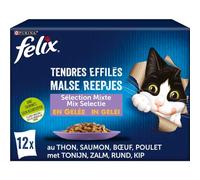 Felix 12X85G TENDRES EFFILES Selection Mixte en GELÉE (VIANDES ET Poissons)