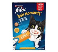 Felix Deli Moments - Friandises crémeuses pour Chat au Poulet - Lot de 44 (44 x 10 g)