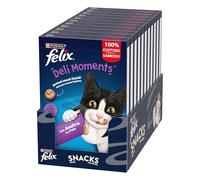 Felix Deli Moments Snack Liquide pour Chats Adultes avec Canard 44 boîtes de 10 g