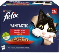 Felix Fantastic au poulet, bœuf, lapin, agneau en gelée 24 x 85 g