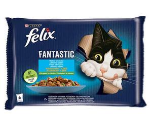 FELIX Fantastic Saveurs campagnardes en gelée de saumon et de truite 4x85g
