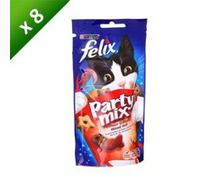Felix friandises party mix saveur grillade - 60g (x8) - pour chat adulte G