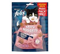 FELIX - Friandises Savoureuses au Saumon et Truite, Texture Tendre pour Chats Adultes (180g) - Lot de 3 - vendu par Lot
