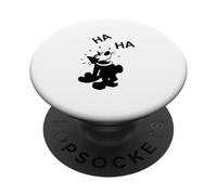 Felix Le Chat Haha riant - Dessin animé rétro des années 1920 PopSockets PopGrip Adhésif