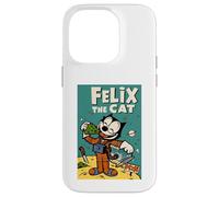 Felix Le Chat Moon Dreamer - Animation céleste rétro des années 1920 Coque pour iPhone 14 Pro