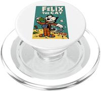 Felix Le Chat Moon Dreamer - Animation céleste rétro des années 1920 PopSockets PopGrip pour MagSafe