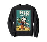 Felix Le Chat Moon Dreamer - Animation céleste rétro des années 1920 Sweatshirt
