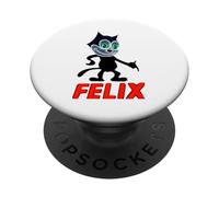 Félix Le Chat néon Lumineux rétro années 1920 Cyber Esthétique PopSockets PopGrip Adhésif