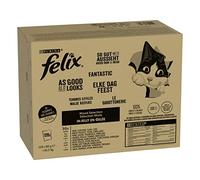 Felix Nourriture Humide pour Chat en gelée, mélange de variétés, Lot de 120 (120 x 85 g)