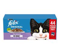 Felix Original Aliment humide pour chat, sélection mixte en gelée - 44 x 85 g