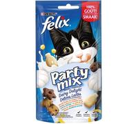 Felix Party Mix Délices Lactés Friandises pour Chat 60 g - Pack de 8