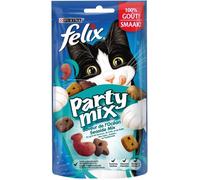 FELIX Party Mix - Saveur de L'Océan : saumon, colin et truite - Pour chat - 60 g